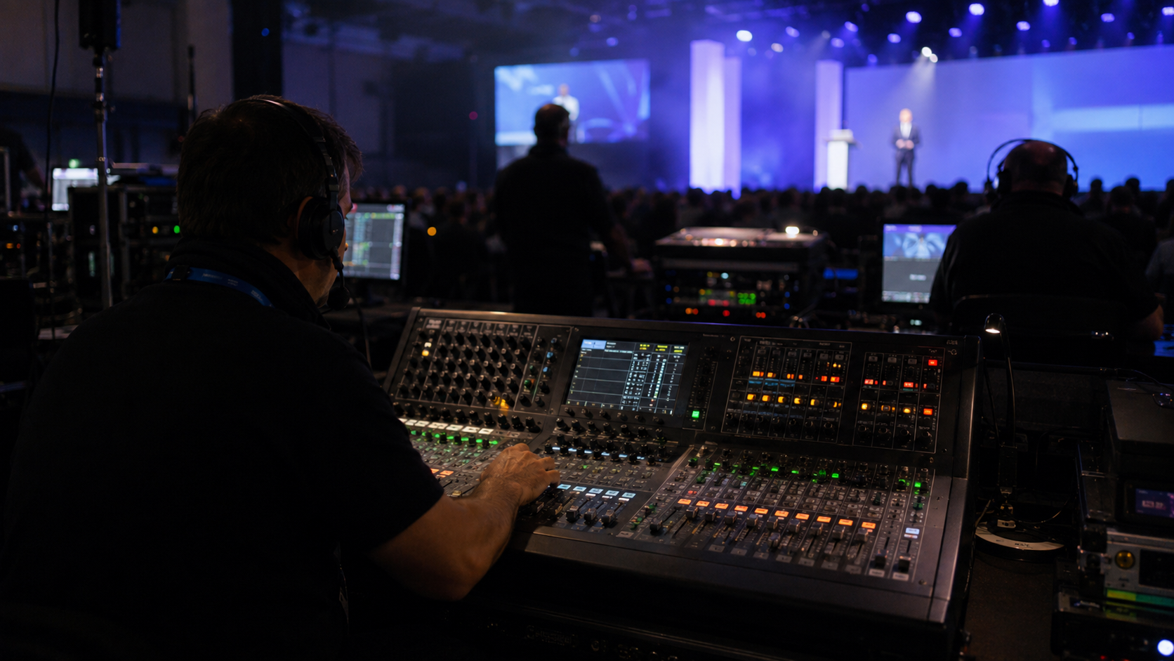 Produção técnica de evento corporativo
