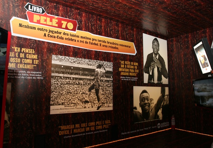 Exposição Livro Pelé 70
