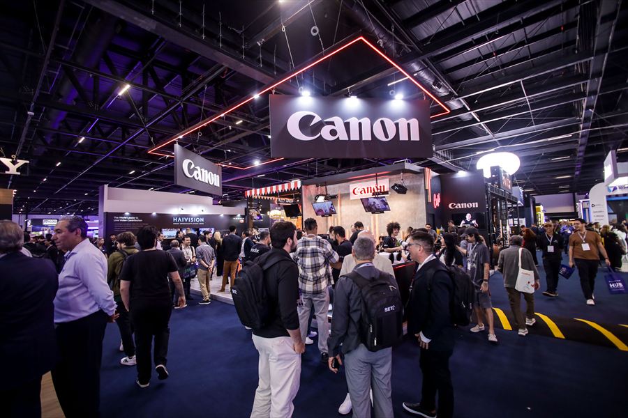 Estande da Canon na SET Expo